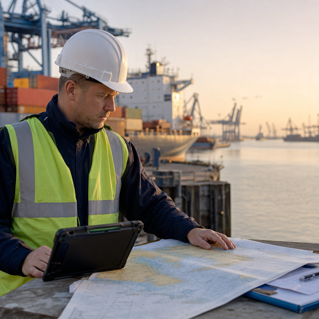 Maritime Professional at Container Terminal